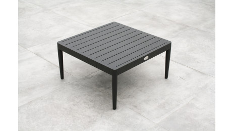Salon d'angle de jardin ANKARA 4 places en aluminium - NOIR