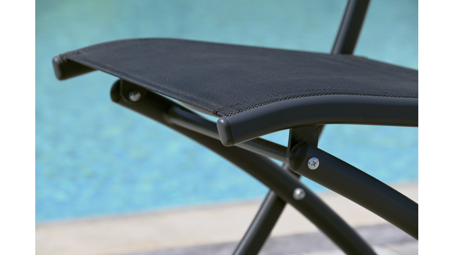 Lot composé d'une table BOSTON-TB150 et de 6 chaises de jardin C43-NTN pliantes