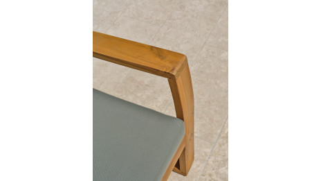 Salon bas de jardin ARACAJU 4 places en bois d'acacia - OLIVE