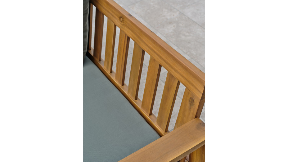 Salon bas de jardin ARACAJU 4 places en bois d'acacia - OLIVE