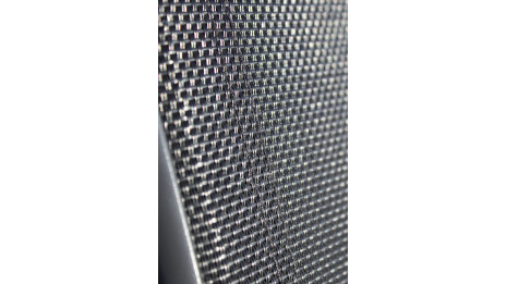 Chaise de jardin pliante C43 en aluminium gris anthracite et textilène - NOIR