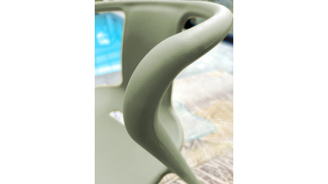 Fauteuil de jardin empilable DIEGO en polypropylène - OLIVE