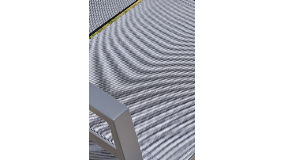 Lot composé d'une table de jardin FLORIDE-TB240-HPL-AW avec rallonge et de 6 fauteuils FLORIDE-FT-GRISANTH empilables