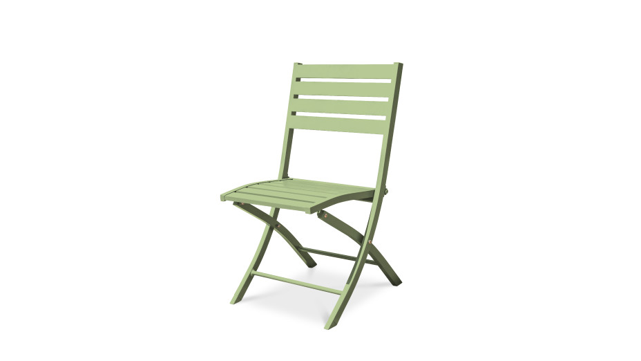 Chaise de jardin pliante MARIUS en aluminium - VERT LAGUNE