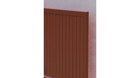 Table de jardin pliante MARIUS (140x80 cm) en aluminium - TERRACOTTA