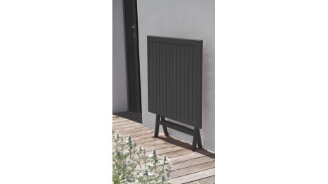 Lot composé d'une table de jardin MARIUS-TB70-GRISANT pliante et de 2 chaises MARIUS-CP-GRISANT pliantes