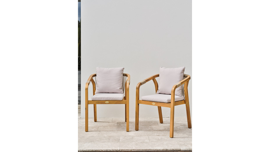 Lot composé de 2 fauteuils de jardin SERENA-FT
