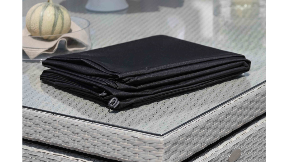 Housse de protection pour table (105x105 cm) - NOIR