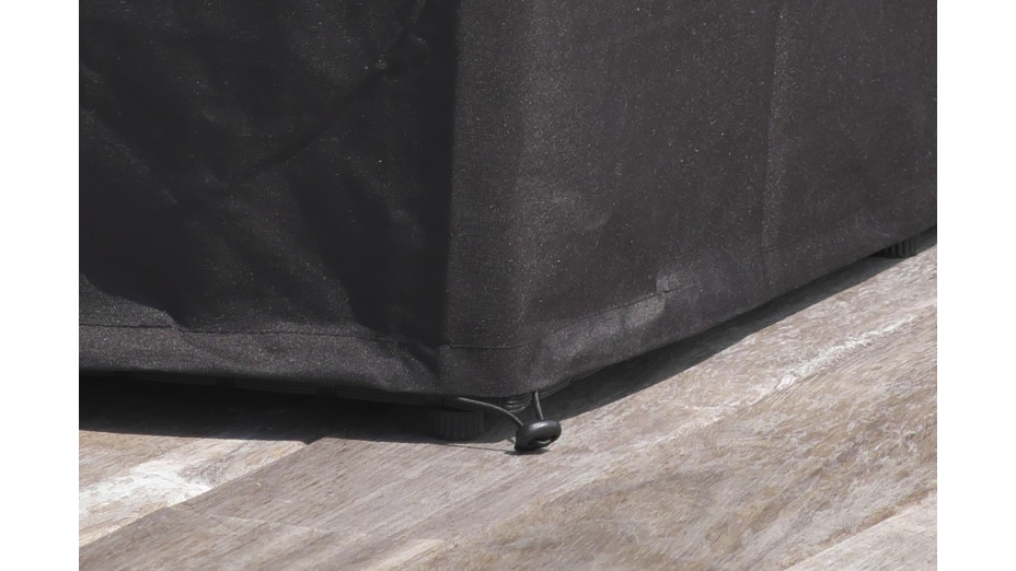 Housse de protection pour table (105x105 cm) - NOIR