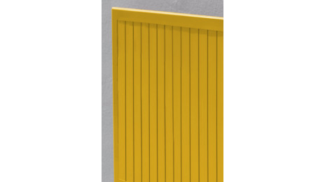 Table de jardin pliante MARIUS (140x80 cm) en aluminium - MOUTARDE