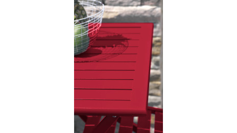 Guéridon de jardin pliant MARIUS (70x70 cm) en aluminium - CARMIN
