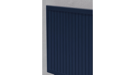 Guéridon de jardin pliant MARIUS (70x70 cm) en aluminium - BLEU NUIT