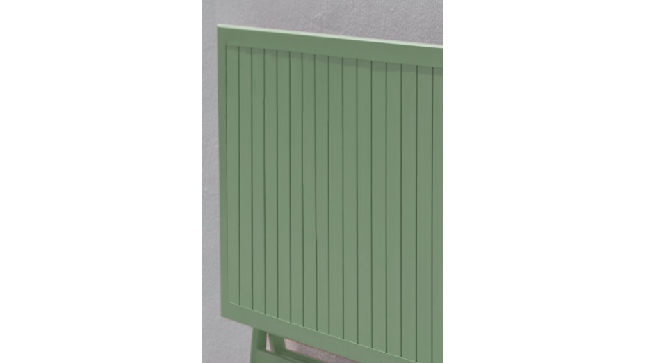 Guéridon de jardin pliant MARIUS (70x70 cm) en aluminium - VERT LAGUNE
