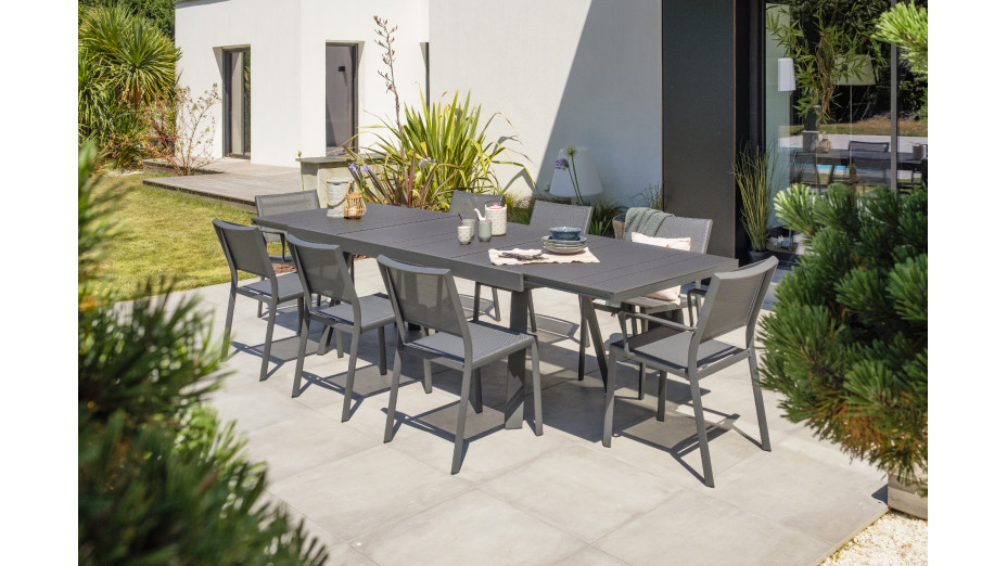 Lot composé de 2 chaises de jardin STOCKHOLM-CH empilables