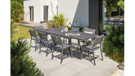 Lot composé de 2 fauteuils de jardin STOCKHOLM-FT empilables