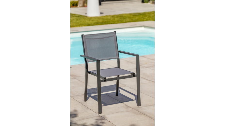 Lot composé de 2 fauteuils de jardin TOLEDE-FT empilables