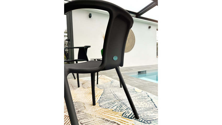 Lot composé de 2 fauteuils de jardin DIEGO-FT-GRISANTH empilables