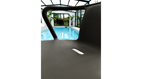 Lot composé de 2 fauteuils de jardin DIEGO-FT-GRISANTH empilables