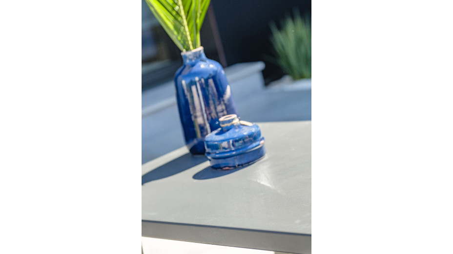 Salon bas de jardin IBIZA 5 places en aluminium - GRIS ANTHRACITE