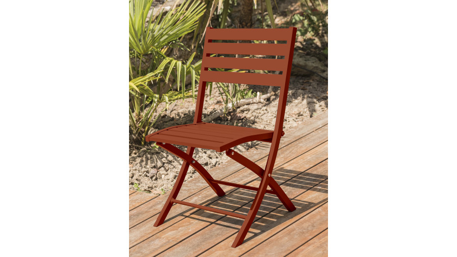 Lot composé de 2 chaises pliantes MARIUS-CP-TERRA