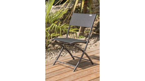 Lot composé de 6 chaises de jardin C43-NTN pliantes