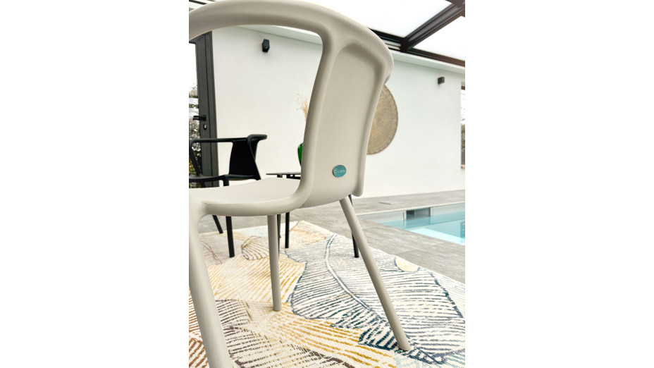 Lot composé de 2 fauteuils de jardin DIEGO-FT-SABLE empilables