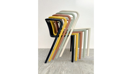 Lot composé de 2 fauteuils de jardin DIEGO-FT-SABLE empilables