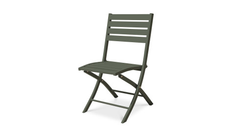 Chaise de jardin pliante MARIUS en aluminium - VERT KAKI