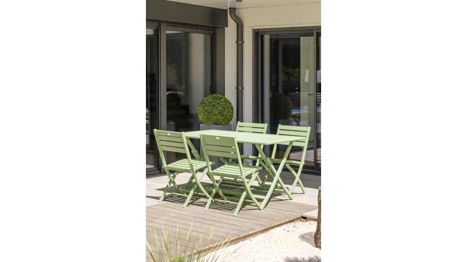 Lot composé de 2 chaises de jardin pliantes MARIUS-CP-LAGUNE