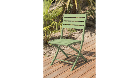 Lot composé de 2 chaises de jardin pliantes MARIUS-CP-LAGUNE