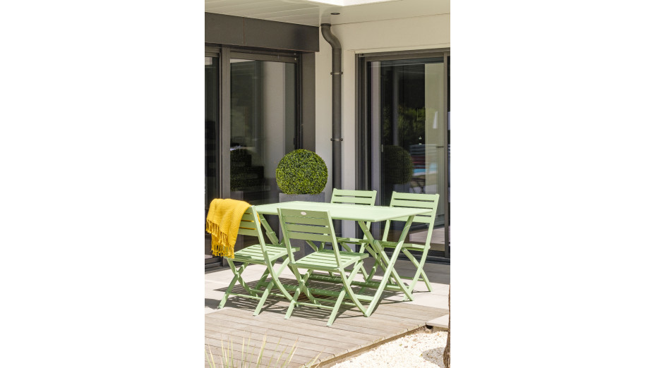 Lot composé de 2 chaises de jardin pliantes MARIUS-CP-LAGUNE
