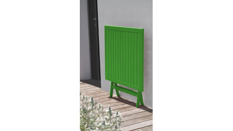 Guéridon de jardin pliant MARIUS (70x70 cm) en aluminium - VERT PRAIRIE