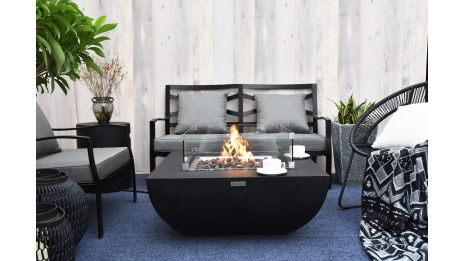 Table brasero Aurora noir