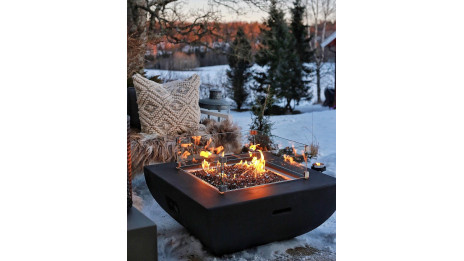Table brasero Aurora noir