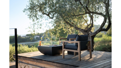 Table brasero Aurora noir