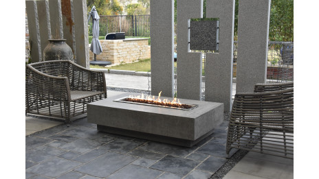 Table brasero Hampton gris clair