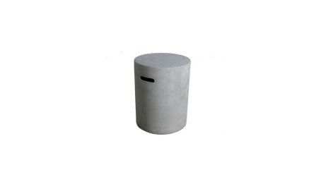 Coffre de Bouteille rond gris Lisse Lunar Bowl 
