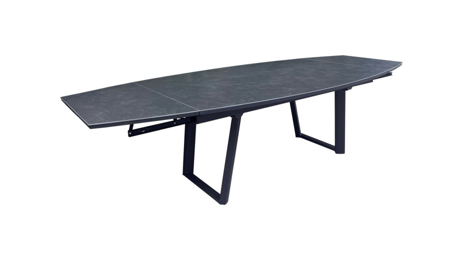 Table de jardin extensible ovale en céramique