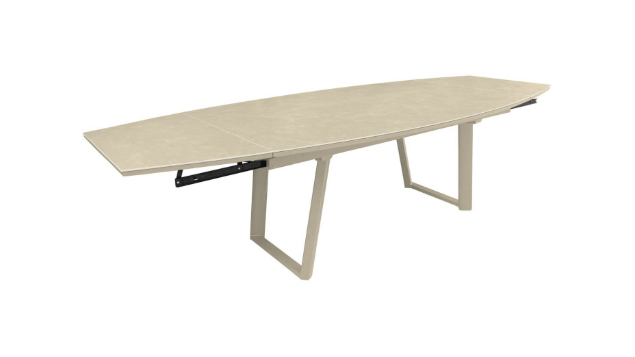 Table de jardin extensible ovale en céramique