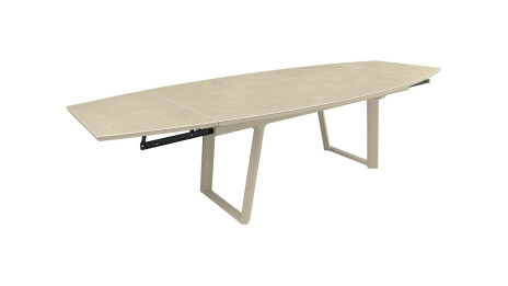 Table de jardin extensible ovale en céramique