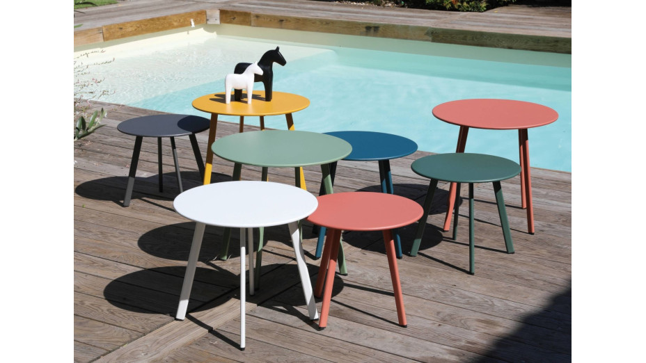 Table basse Massaï ronde 50 cm