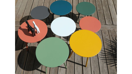 Table basse Massaï ronde 50 cm