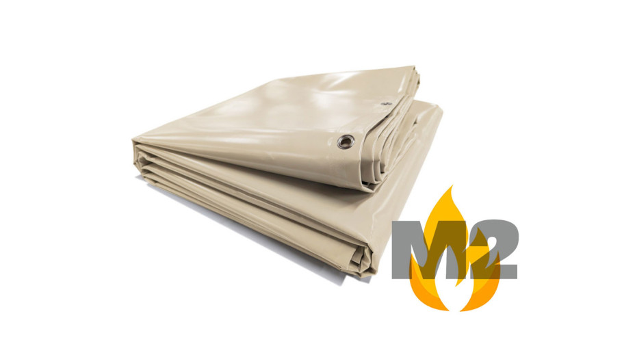 Bâche ignifugée M2 sur mesure