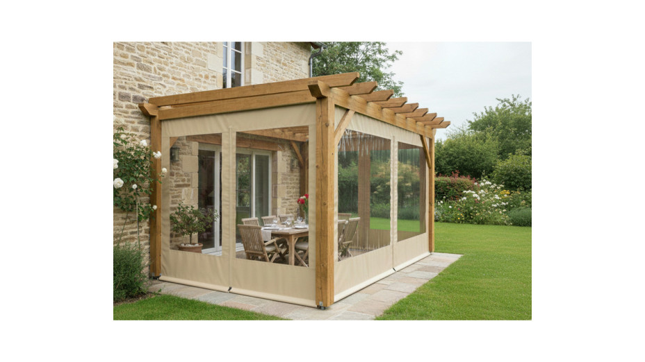 Bâche sur mesure pour terrasse