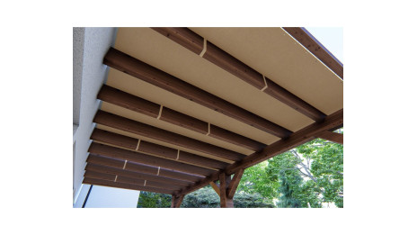 Toile sur mesure pour pergola bois