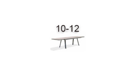 Table de jardin rectangulaire 10 à 12 personnes